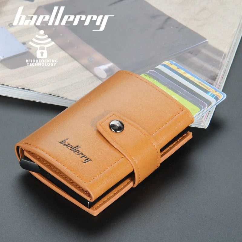 Baellerry European and American Metal Aluminum Case Men's Card Holder