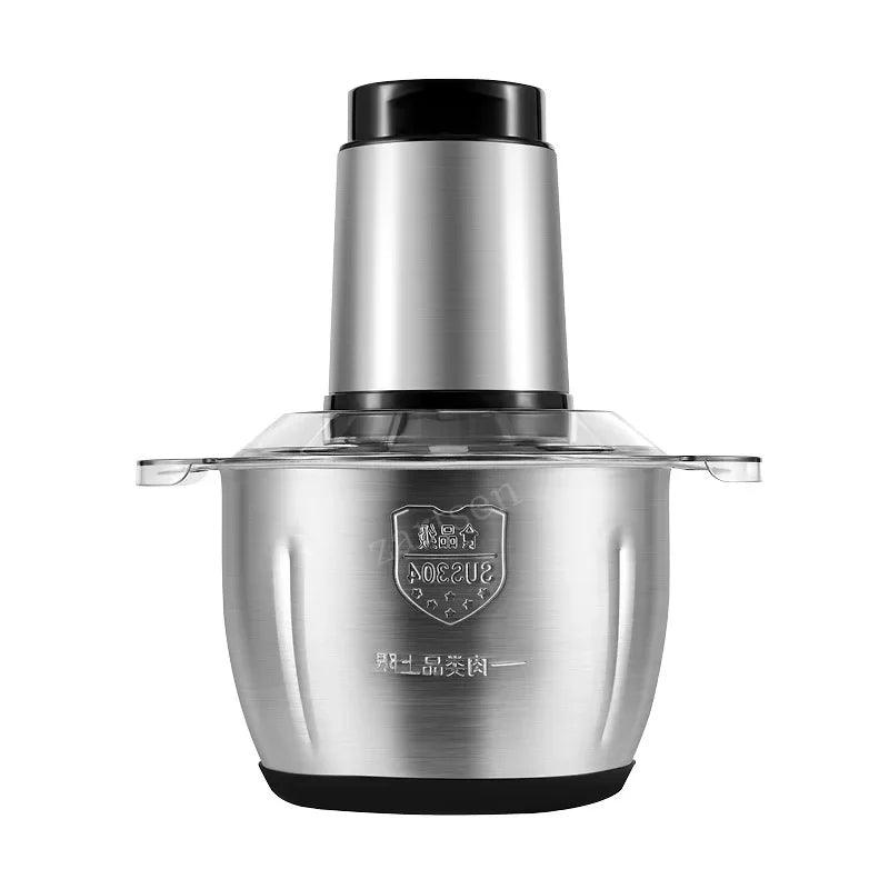 Stainless Steel Electric Meat Grinder Food Processor Chopper Kitchen Machines Vegetable Chopper Slicer Machine Household Grinder